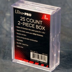 Ultra-Pro 2-Piece 25ct Plastic Storage Box