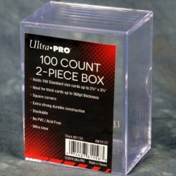 Ultra-Pro 2-Piece 100ct Plastic Storage Box