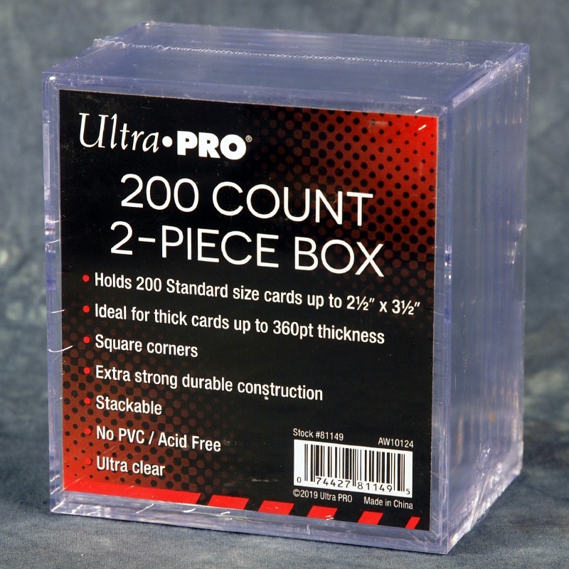 Ultra-Pro 2-Piece 200ct Plastic Storage Box