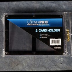 Ultra-Pro 2 card Holder Screwdown Black Border