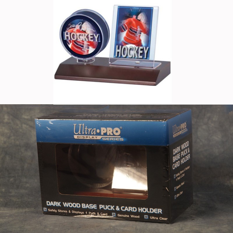 Ultra-Pro Puck & Card Holder Wood Base