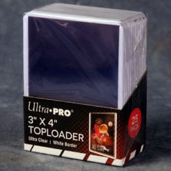 Ultra-Pro White Border Toploader Standard 3X4