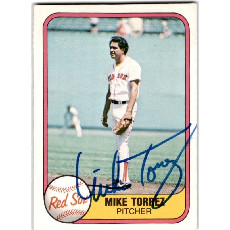 IP Autograph 1981  Fleer 233 Mike Torrez