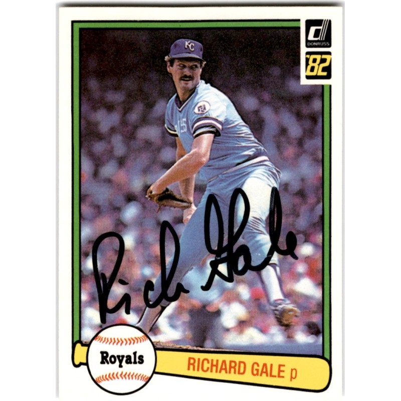 IP Autograph 1982  Donruss 138 Richard Gale