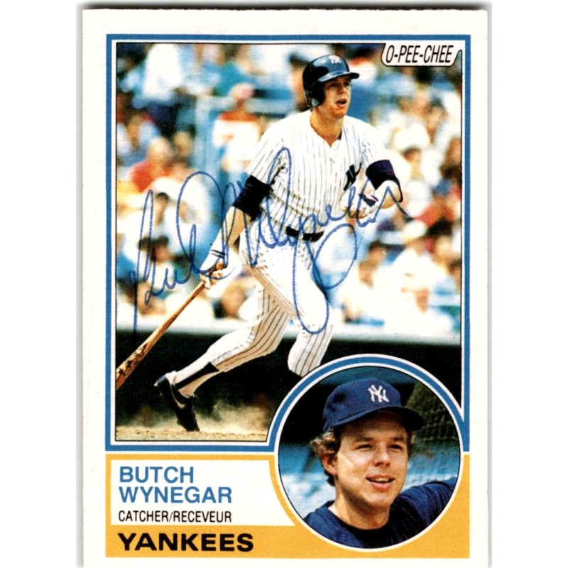 IP Autograph 1983  O-Pee-Chee 379 Butch Wynegar