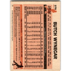 IP Autograph 1983  O-Pee-Chee 379 Butch Wynegar