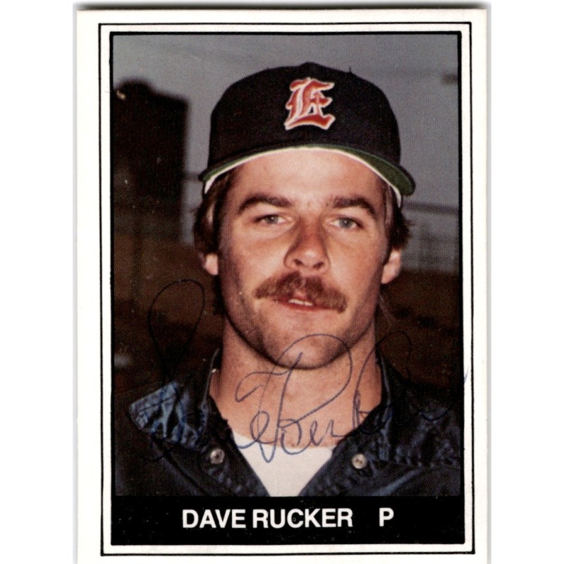 IP Autograph 1982  TCMA Evansville Triplets 8 Dave Rucker
