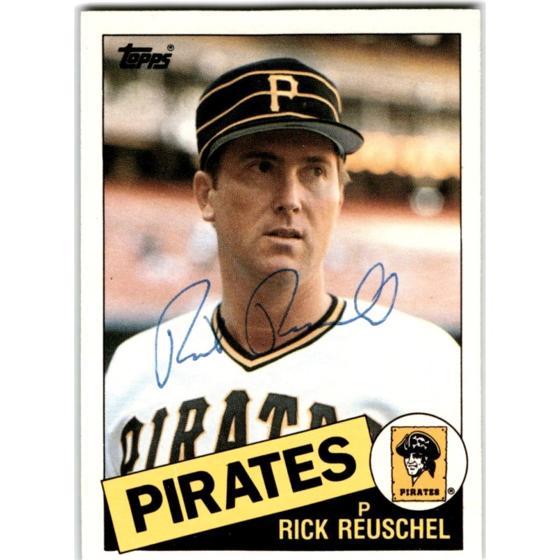 IP Autograph 1985  Topps Traded 93T Rick Reuschel  Tiffany