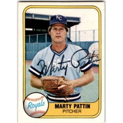 IP Autograph 1981  Fleer 37 Marty Pattin