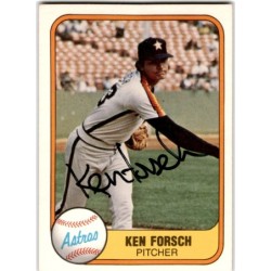 IP Autograph 1981  Fleer 52 Ken Forsch