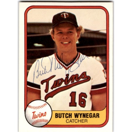 1981  Fleer 558 Butch Wynegar