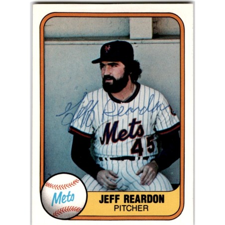 1981  Fleer 335 Jeff Reardon