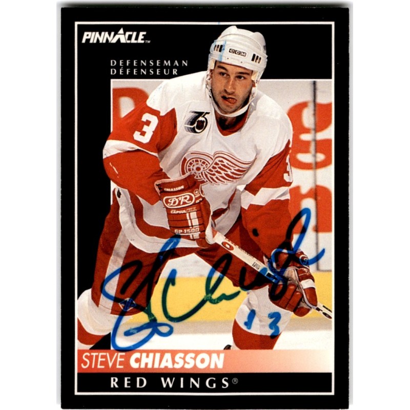 IP Autograph 1992  Pinnacle Canadian 339 Steve Chiasson