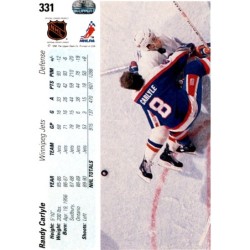 IP Autograph 1990  Upper Deck French 331 Randy Carlyle