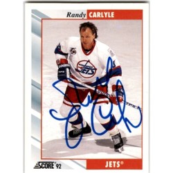 IP Autograph 1992  Score 167 Randy Carlyle