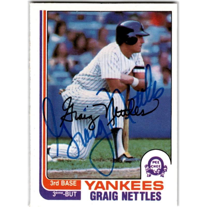 IP Autograph 1982  O-Pee-Chee 62 Graig Nettles