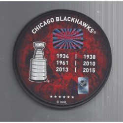 BOBBY HULL CHICAGO BLACKHAWKS AUTOGRAPHED STANLEY CUP CHAMPIONS PUCK