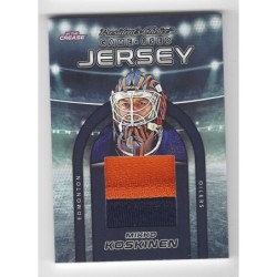 2022 President's Choice Trading Cards IN THE CREASE GAME-USED JERSEY GUJ-21 1/10 MIKKO KOSKINEN