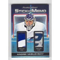 2022 President's Choice Trading Cards IN THE CREASE STICK & MEMO SM-35 4/10 ANDREI VASILEVSKIY