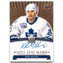 2017-18 Upper Deck Toronto Maple Leafs Centennial Marks Autographs MLM-KM KIRK MULLER