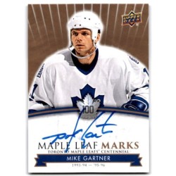 2017-18 Upper Deck Toronto Maple Leafs Centennial Marks Autographs MLM-MG MIKE GARTNER
