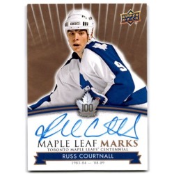 2017-18 Upper Deck Toronto Maple Leafs Centennial Marks Autographs MLM-RC RUSS COURTNALL