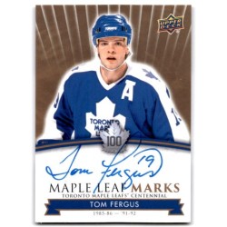 2017-18 Upper Deck Toronto Maple Leafs Centennial Marks Autographs MLM-TF TOM FERGUS