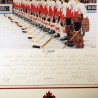 1972 Summit Series Team Canada Daniel Parry Framed Lithograph Signed by 35