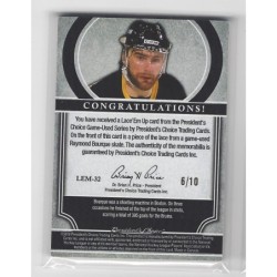 2022 President's Choice Trading Cards RAY BOURQUE LACE 'EM UP SKATE LACES PC GAME-USED  LEM32 6/10 RAY BOURQUE