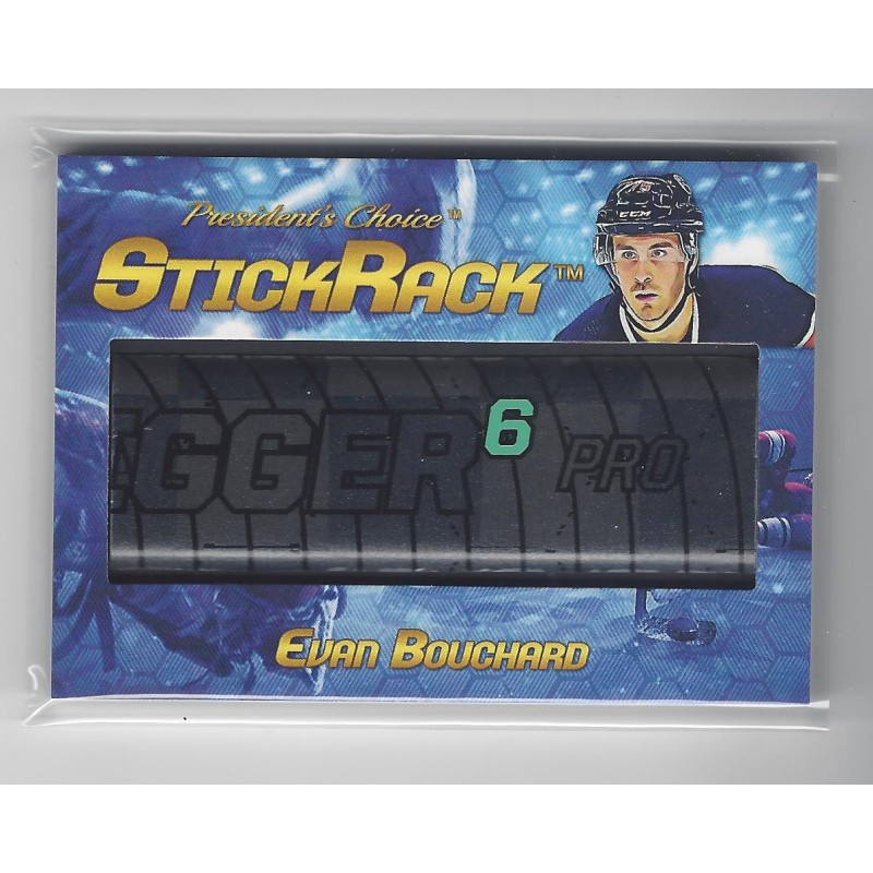 2022 President's Choice Trading Cards EVAN BOUCHARD STICKRACK  1/5 EVAN BOUCHARD