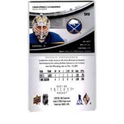 2021-22 Upper Deck Trilogy Rookie Premieres Level 2 99 Ukko-Pekka Luukkonen