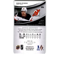 2021-22 Upper Deck Trilogy Rookie Premieres Level 1 26 Marian Studenic