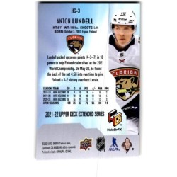 2021-22 Upper Deck Extended HoloGrFx HG-3 Anton Lundell