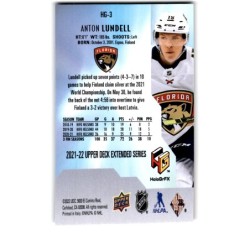 2021-22 Upper Deck Extended HoloGrFx HG-3 Anton Lundell