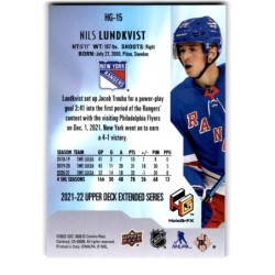 2021-22 Upper Deck Extended HoloGrFx Rookies HG-15 Nils Lundkvist