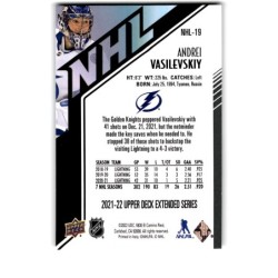 2021-22 Upper Deck Extended HoloGrFx NHL NHL-19 Andrei Vasilevskiy