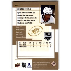 2021-22 Upper Deck Extended NHL Rookie SPX-30 Quinton Byfield