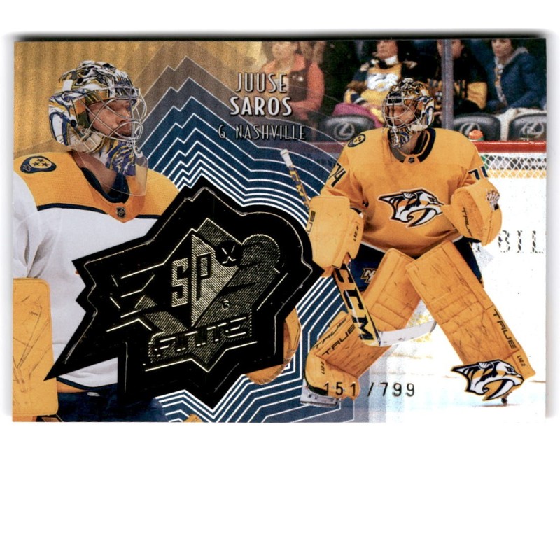 2021-22 Upper Deck Extended SPx Finite SF-27 Juus Saros