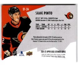 2021-22 Upper Deck Extended SPx Finite SF-34 Shane Pinto